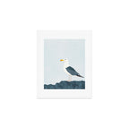 Seagull Minimalist Illustration Art Print Gallery Image 1