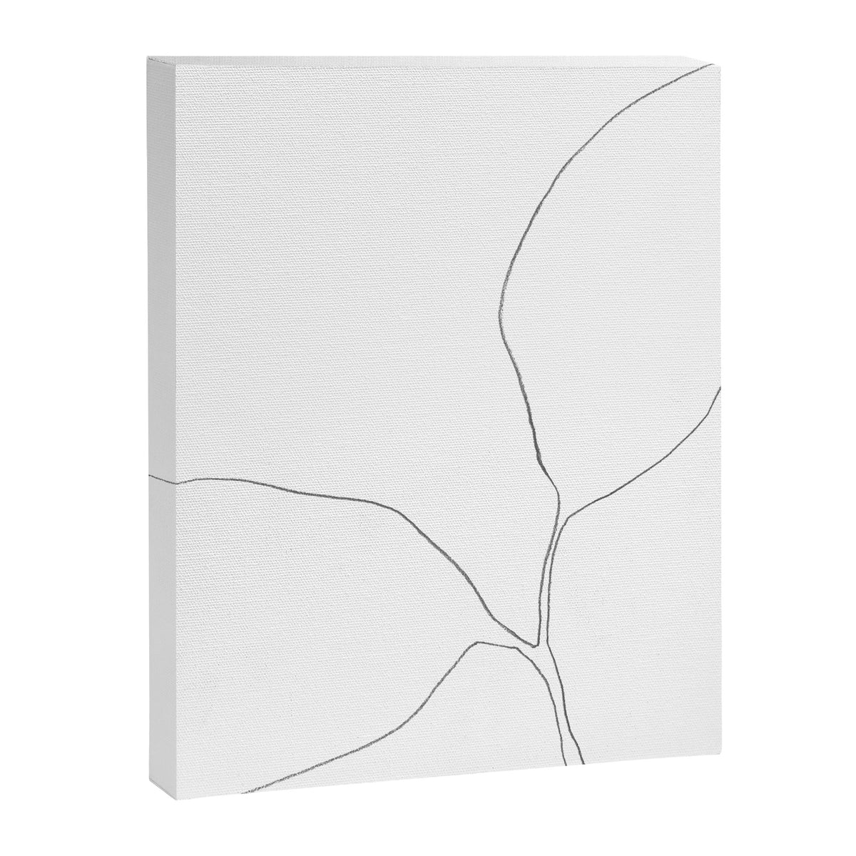 Seedling Leaning Left - Minimalist Botanical Line Drawing Canvas Print Gallery Image 6