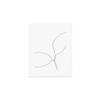 Seedling Leaning Left - Minimalist Botanical Line Drawing Art Print Gallery Image 1