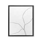 Seedling Leaning Left - Minimalist Botanical Line Drawing Framed Canvas Print Gallery Image 6