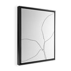 Seedling Leaning Left - Minimalist Botanical Line Drawing Framed Canvas Print Gallery Image 2