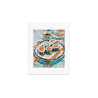 Sushi Watercolor Still Life Illustration Art Print Gallery Image 1