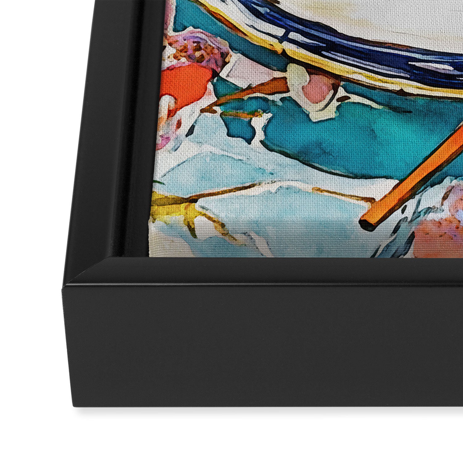 Sushi Watercolor Still Life Illustration Framed Canvas Print Gallery Image 3