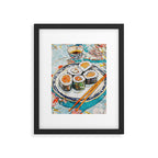 Sushi Watercolor Still Life Illustration Framed Art Print Gallery Image 5