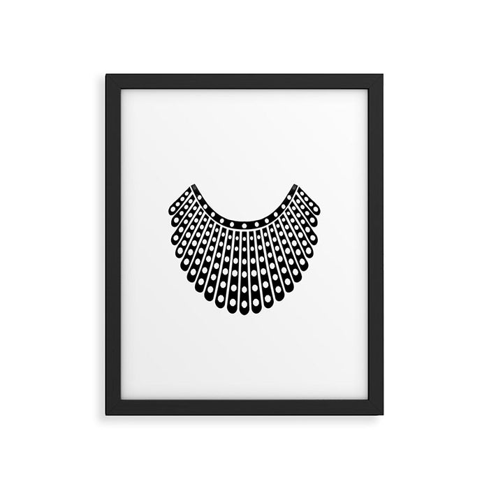 Ruth Bader Ginsburg Dissent Collar Framed Art Print Gallery Image 1