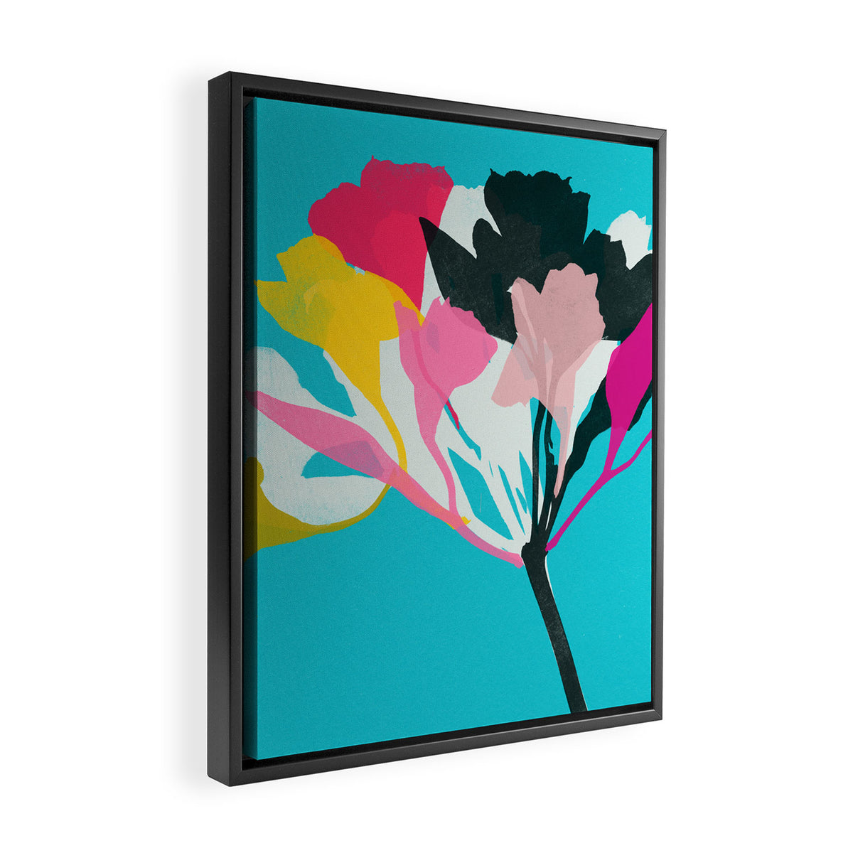 alstroemeria 1 Framed Canvas Print Gallery Image 2
