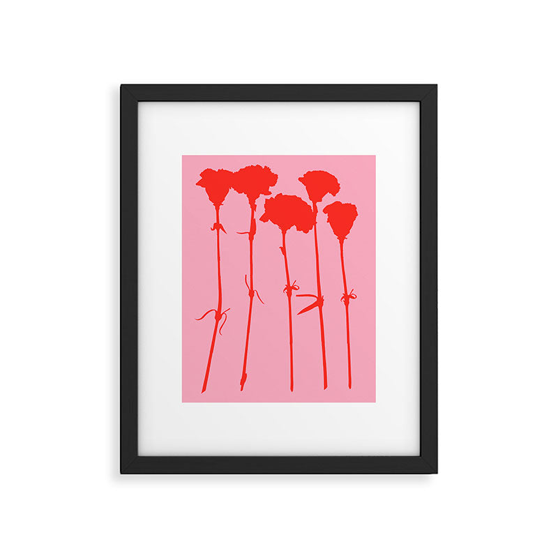carnations 3 Framed Art Print Gallery Image 6