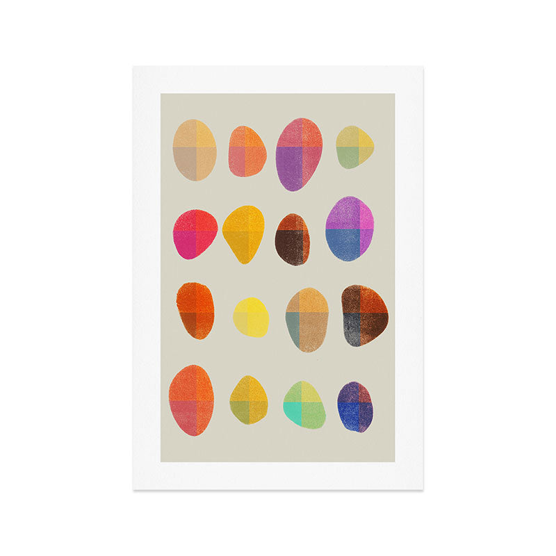 Painted Pebbles 4 Art Print Gallery Image 1