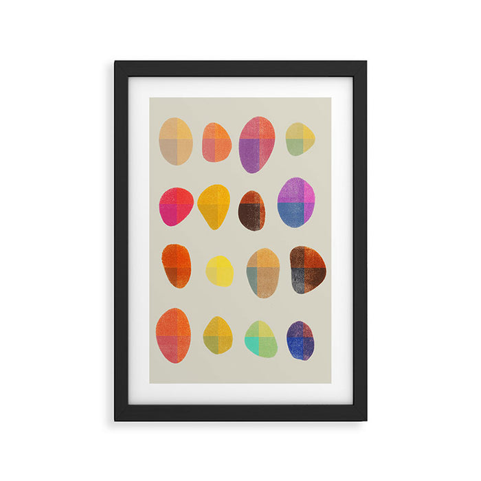Painted Pebbles 4 Framed Art Print Gallery Image 1