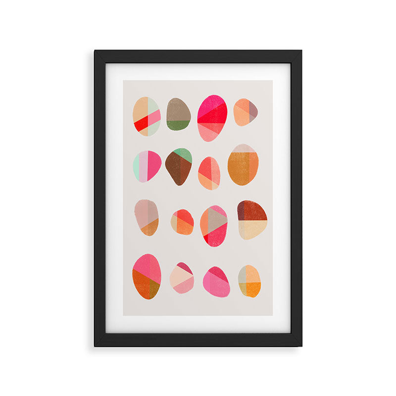 Painted Pebbles 5 Framed Art Print Gallery Image 2
