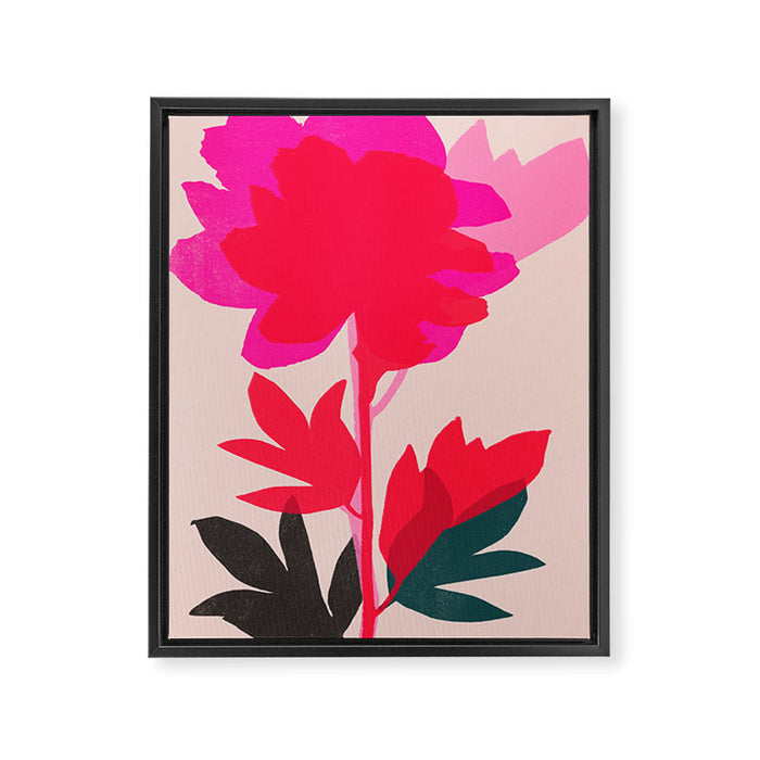 peony 5 Framed Canvas Print Gallery Image 1