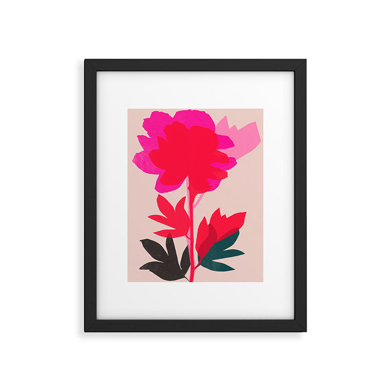 peony 5 Framed Art Print Gallery Image 6