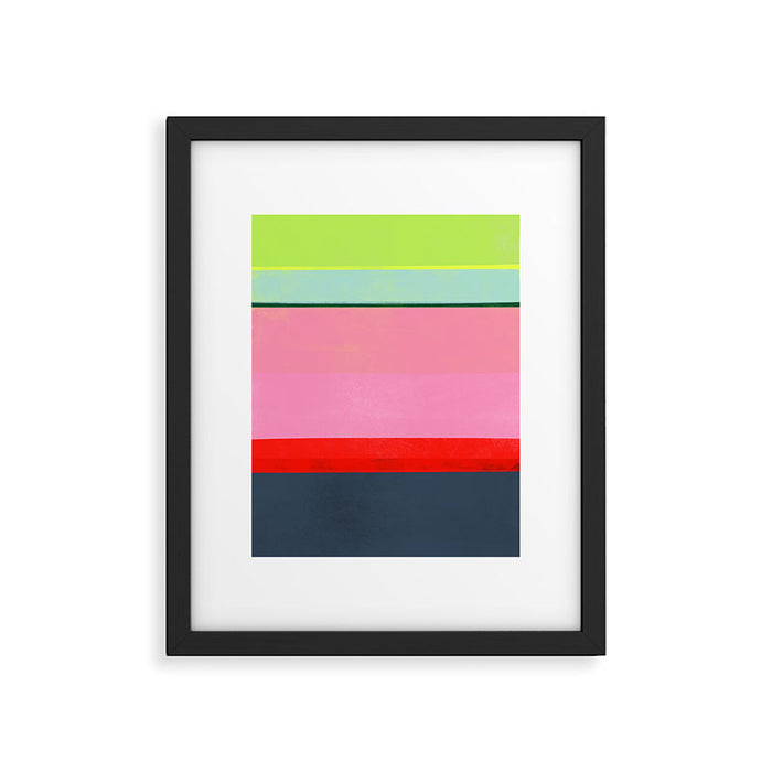 stripe study 35 Framed Art Print Gallery Image 1