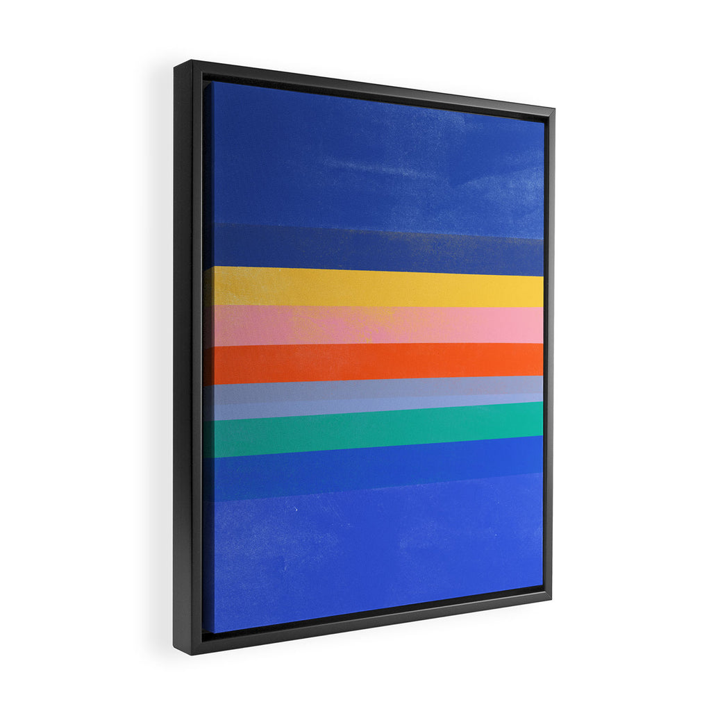 stripe study 37 Framed Canvas Print Gallery Image 2
