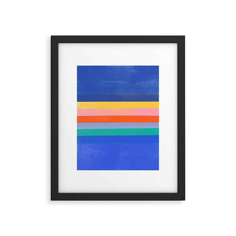 stripe study 37 Framed Art Print Gallery Image 6