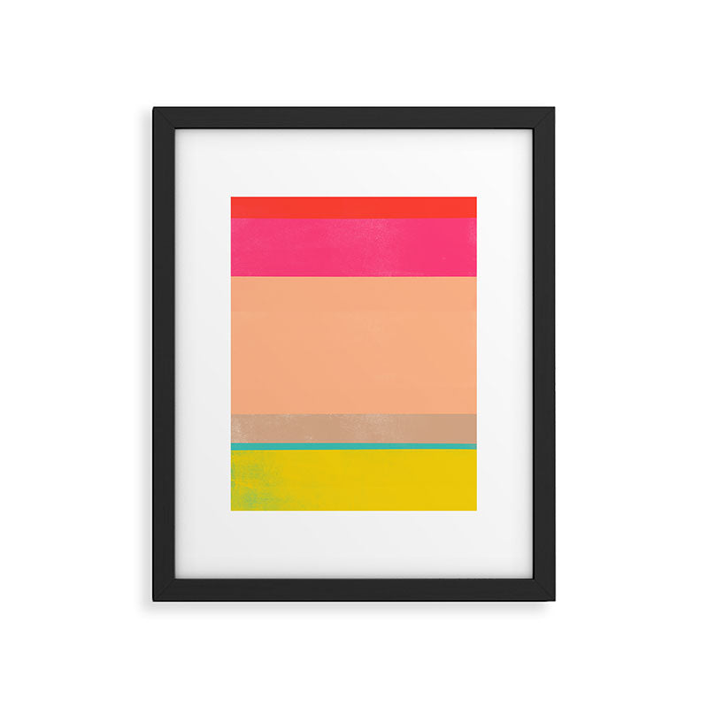 stripe study 39 Framed Art Print Gallery Image 6