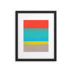 stripe study 40 Framed Art Print Gallery Image 6
