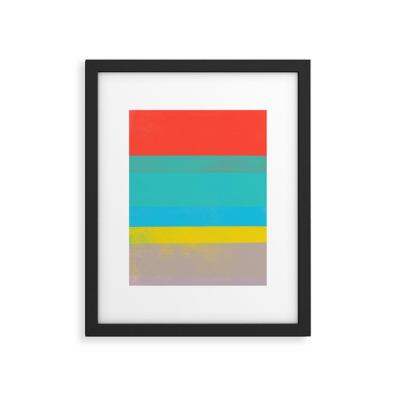stripe study 40 Framed Art Print Gallery Image 6
