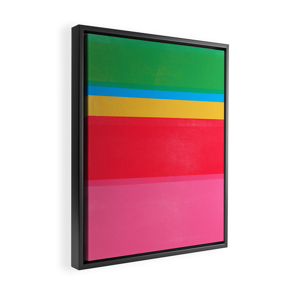 stripe study 47 Framed Canvas Print Gallery Image 2