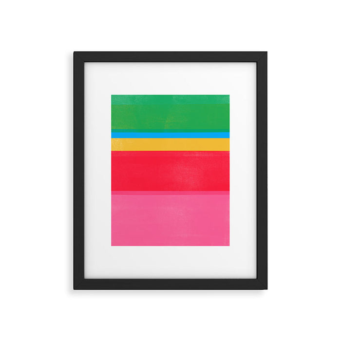 stripe study 47 Framed Art Print Gallery Image 1