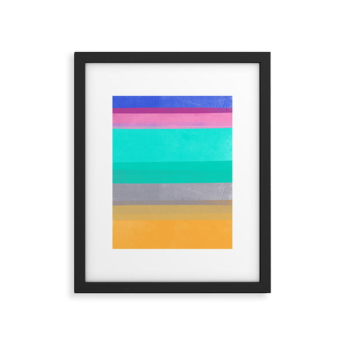 stripe study 5 Framed Art Print Gallery Image 1