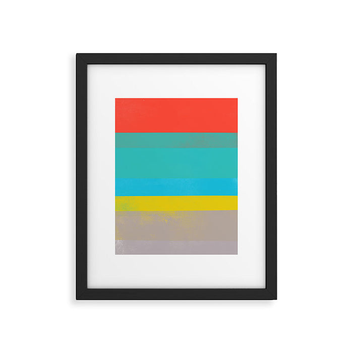 stripe study 6 Framed Art Print Gallery Image 1