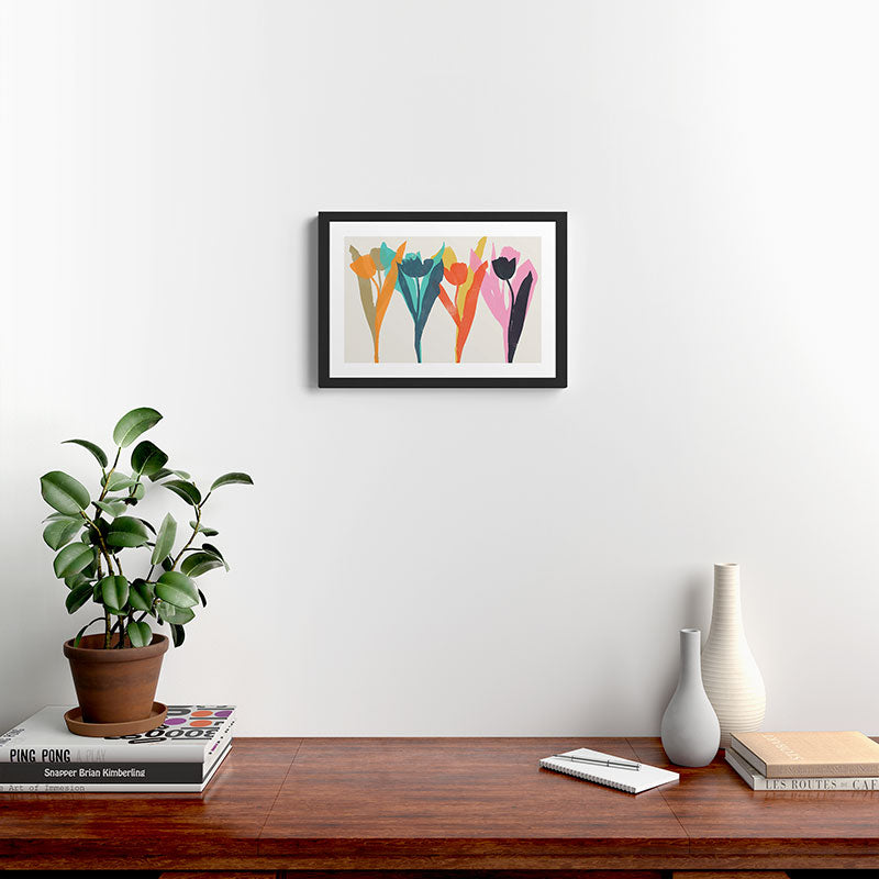 tulips 2 h Framed Art Print Gallery Image 2