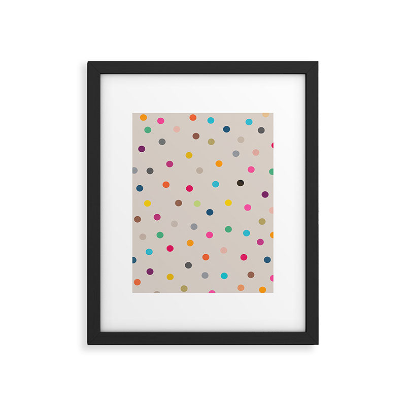 vintage dots 35 Framed Art Print Gallery Image 6