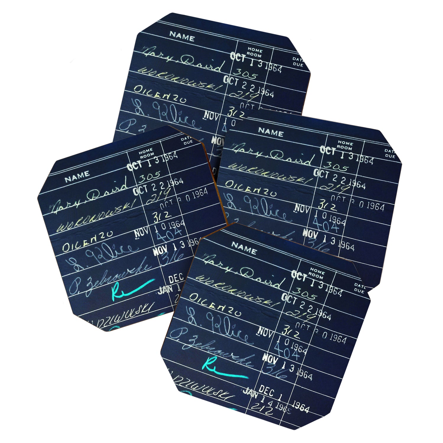 Library Card 23322 Negative Coaster Gallery Image 1
