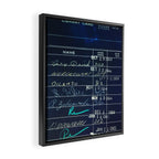 Library Card 23322 Negative Framed Canvas Print Gallery Image 2