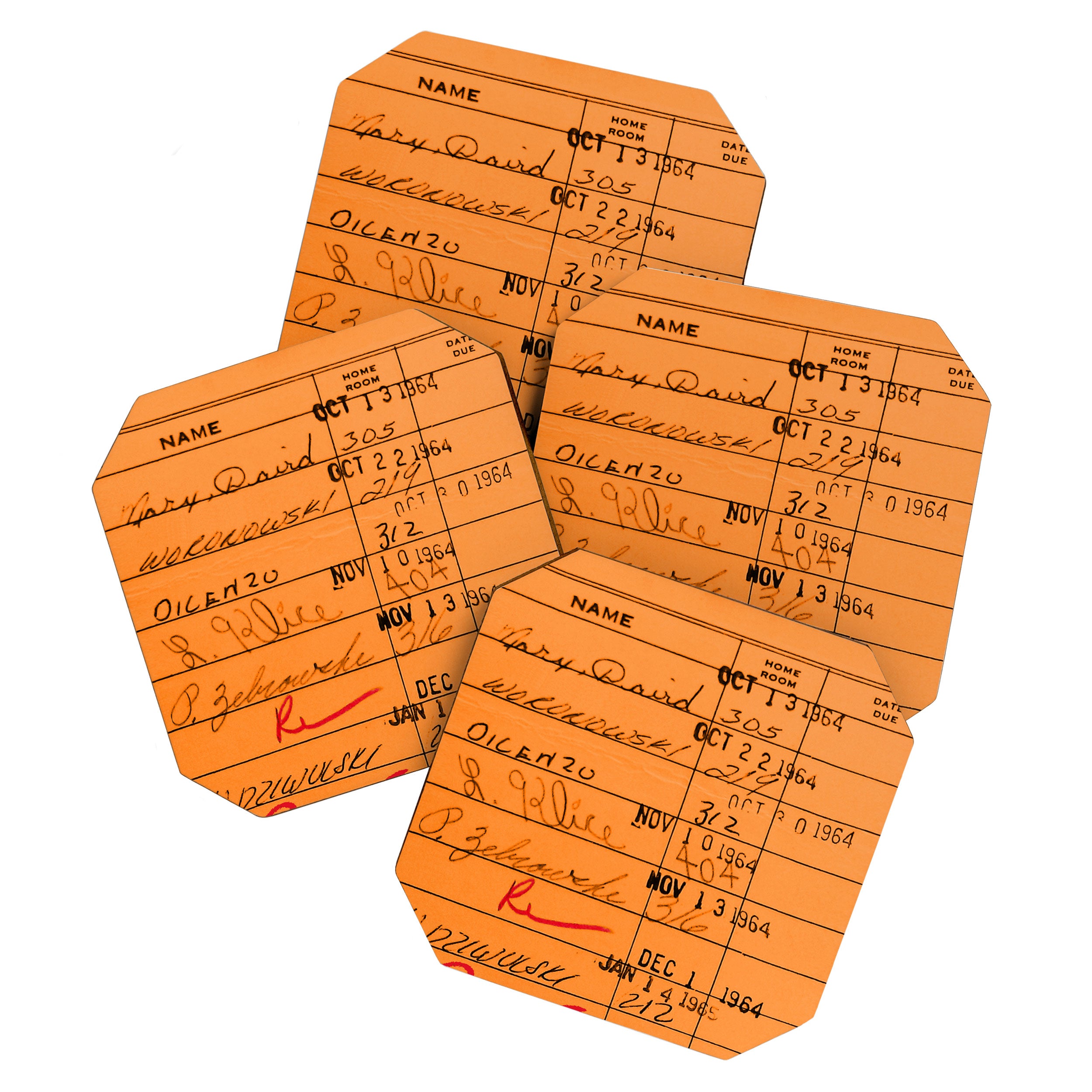 Library Card 23322 Orange Coaster Gallery Image 1