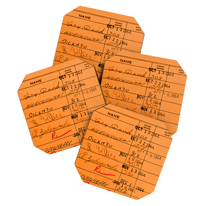 Library Card 23322 Orange Coaster Gallery Image 1