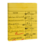 Library Card 23322 Yellow Canvas Print Gallery Image 6