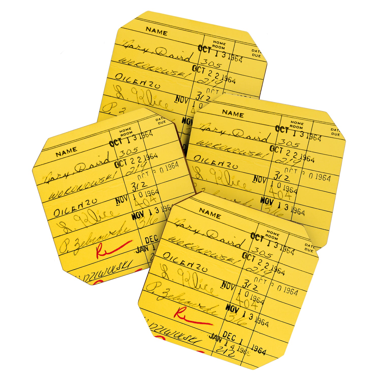 Library Card 23322 Yellow Coaster Gallery Image 1