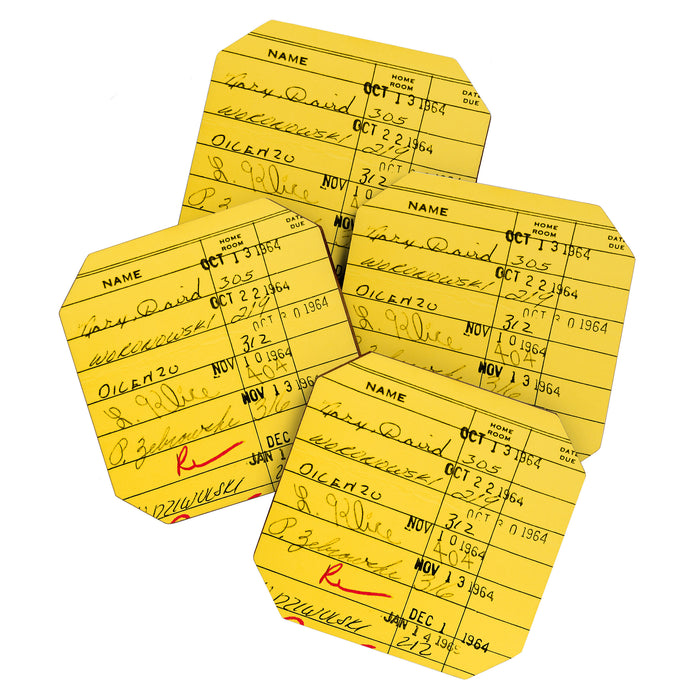 Library Card 23322 Yellow Coaster Gallery Image 1