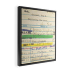 Library Card 3503 Exploring the Moon Framed Canvas Print Gallery Image 2