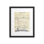 Library Card 780 The Wonderful World of Music Framed Art Print Gallery Image 5