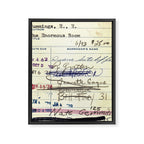 Library Card 828 The Enormous Room Framed Canvas Print Gallery Image 6
