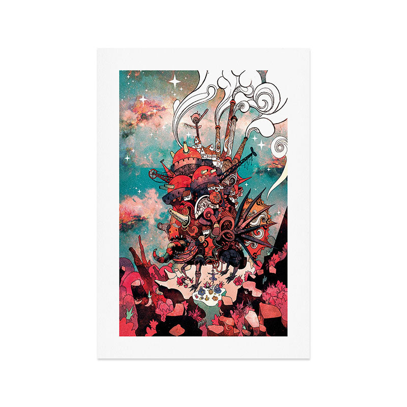 Howling Castle Art Print Gallery Image 1