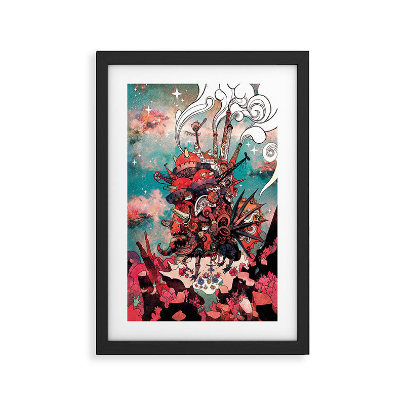 Howling Castle Framed Art Print Gallery Image 2