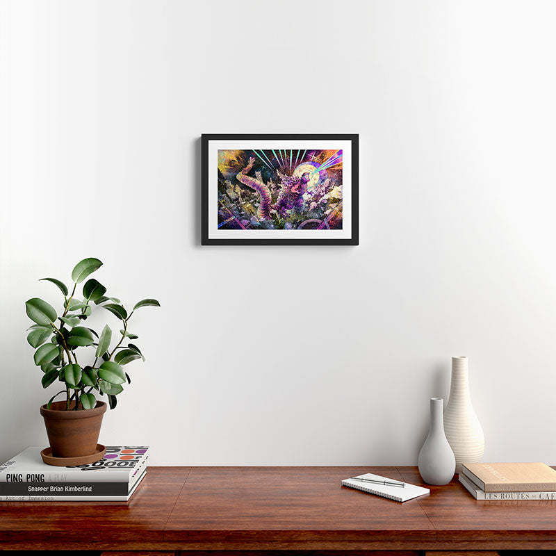 King Of Monsters and Angels Framed Art Print Gallery Image 2