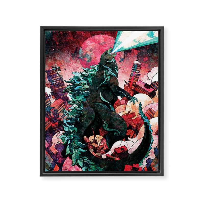 King of Monsters Framed Canvas Print Gallery Image 6