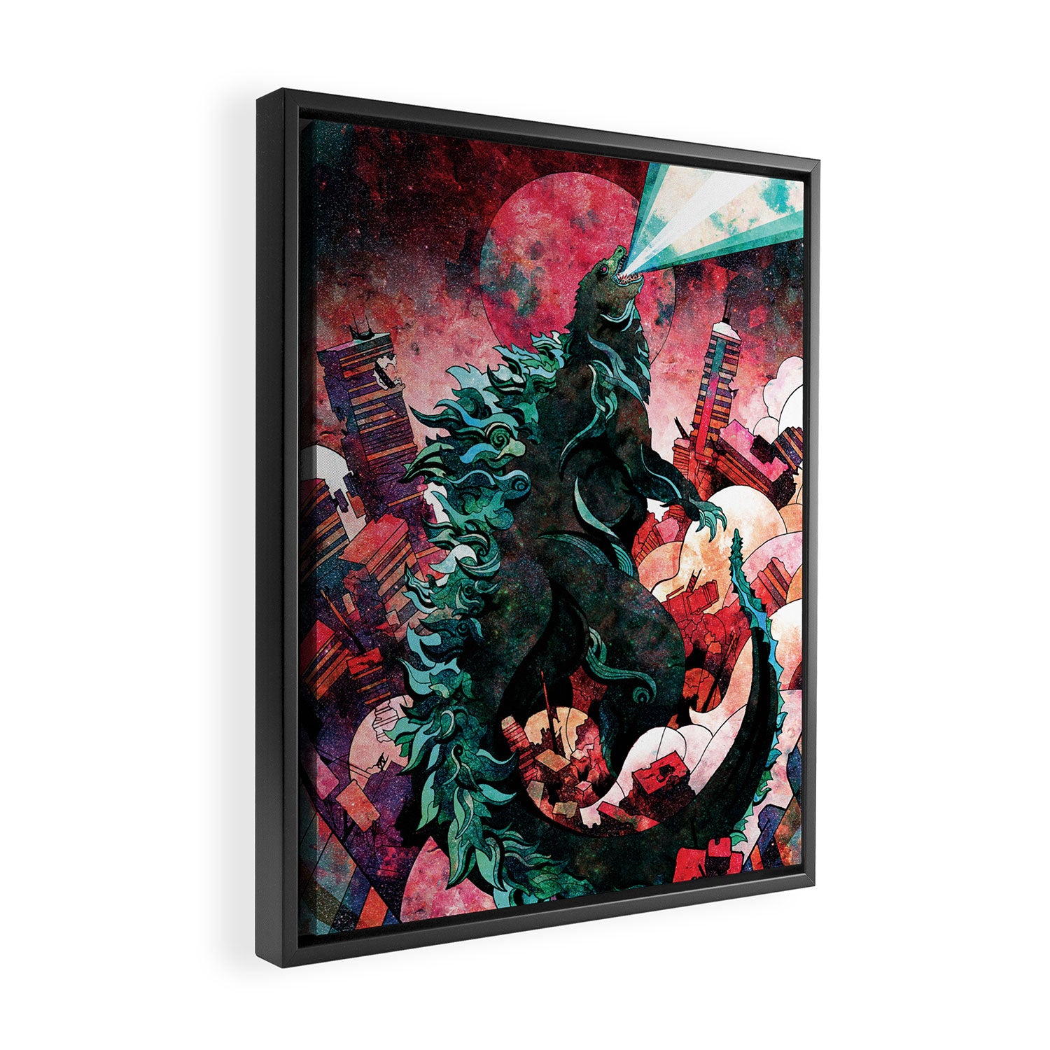 King of Monsters Framed Canvas Print Gallery Image 2