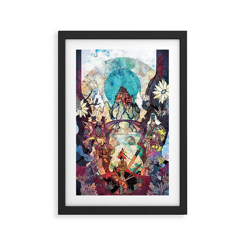 Lone Wolf Framed Art Print Gallery Image 2