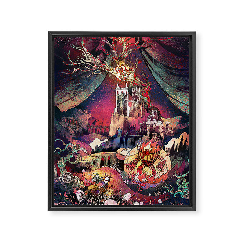Shadow Tree Framed Canvas Print Gallery Image 6