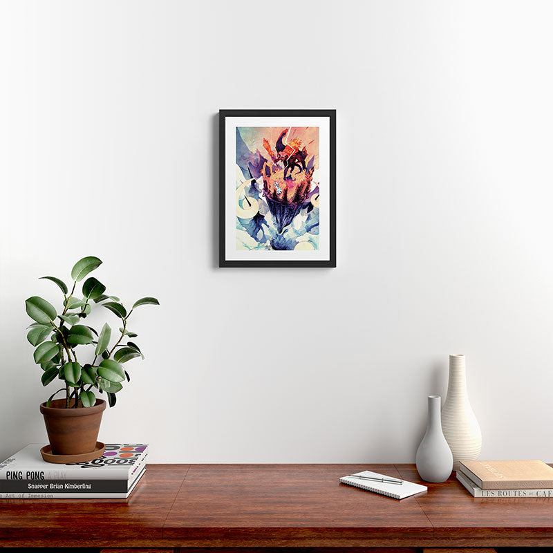 The Demon and the Wizard Framed Art Print Gallery Image 2