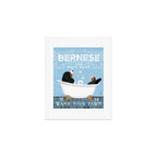 Bernese Mountain Dog Berner Bath Soap bubble Bath clawfoot tub Art Print Gallery Image 1