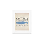 Nantucket whale nautical ocean wharf Massachusetts cottage beach house art Art Print Gallery Image 1