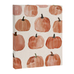 Boho Autumn Cute Pumpkins Cozy Fall Watercolor Illustration Canvas Print Gallery Image 6