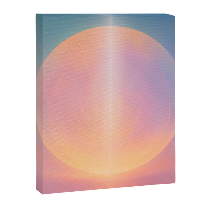 Celestial Sun and Moon Boho Spiritual Abstract Meditation Art Canvas Print Gallery Image 1